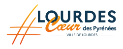 Logo Ville de Lourdes 2023 bleu fond transparent